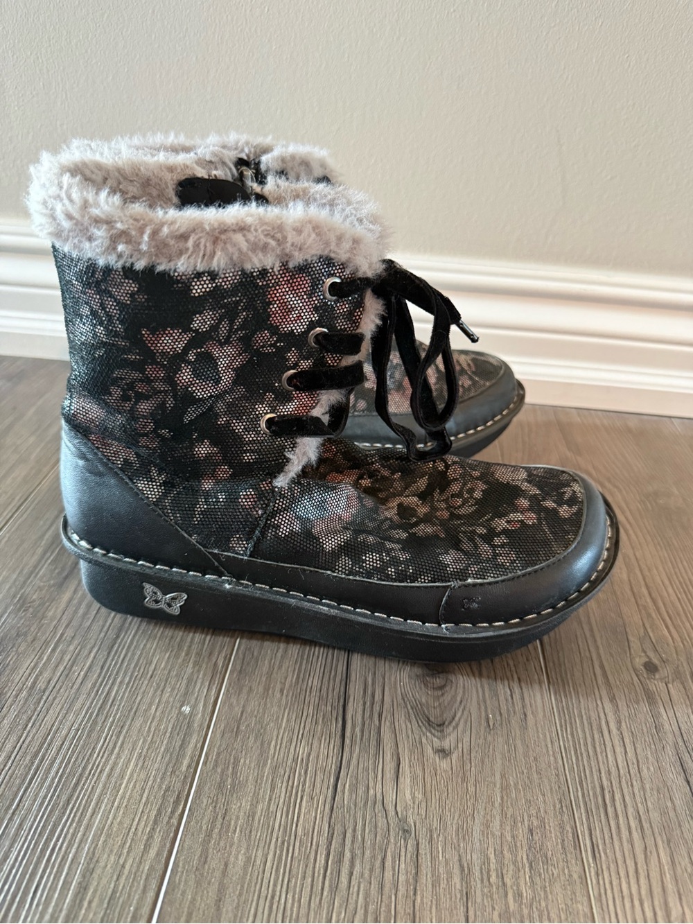 Alegria Twisp Fur Lined Boots Size 40